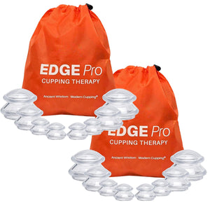 EDGE™ Cupping Set Clear, 8 Cups (2L, 2M, 4S)