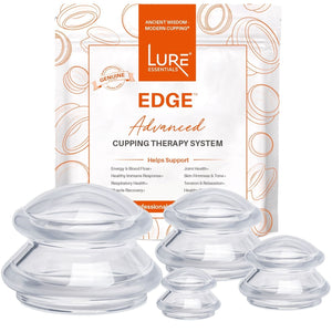 EDGE™ Cupping Therapy Set Blue, 4 Cups