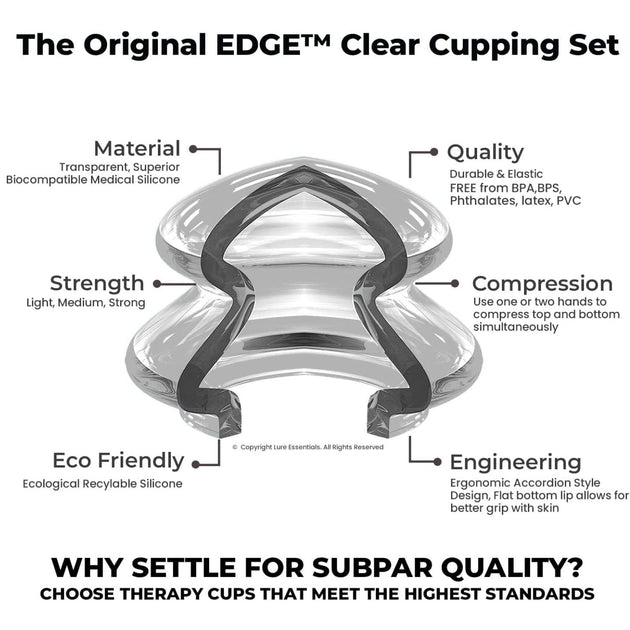 LURE Essentials Edge Cupping Therapy Set - Cupping Qatar