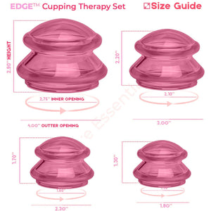 EDGE™ Cupping Set - 4 Cups Pink