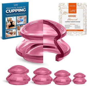EDGE™ Cupping Therapy Set Blue, 4 Cups
