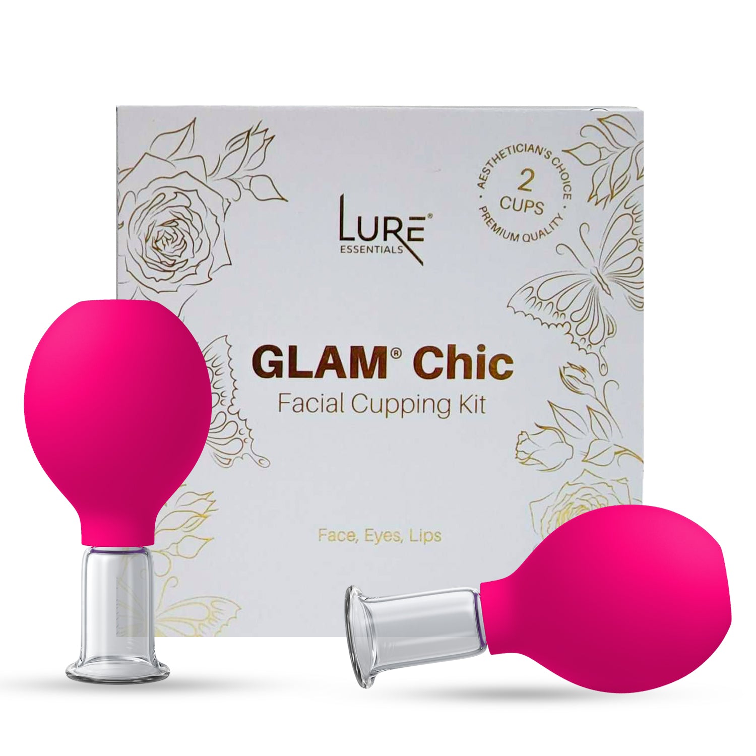 NEW! Glam Chic Face & Eyes Cupping Set - PINK
