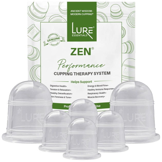 ZEN Cupping Therapy Set - 6 Cups, Clear - Lure Essentials