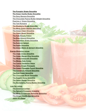 100+ Healthy Juice & Smoothie Recipes - eBook