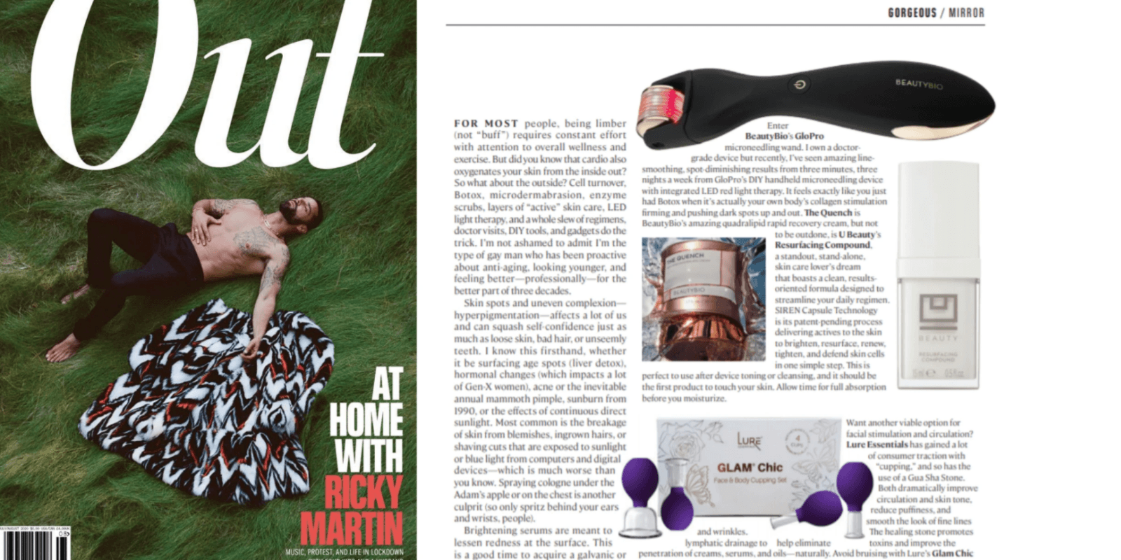 GLAM Chic is Out. In OUT Magazine!