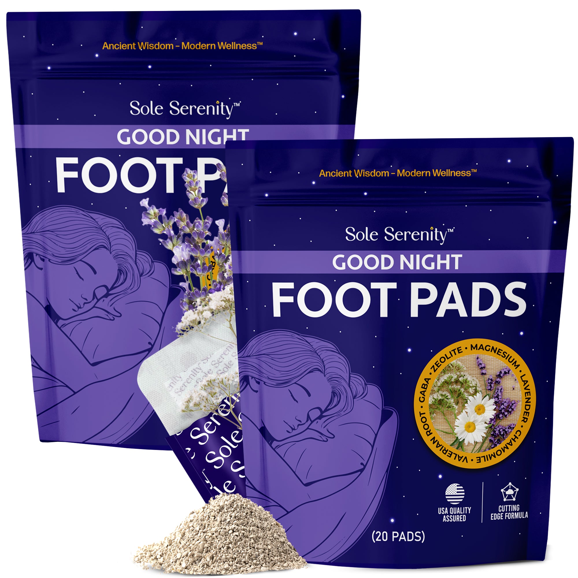 Good Night Sleep Detox Foot Pads - Natural Sleep Aid & Stress