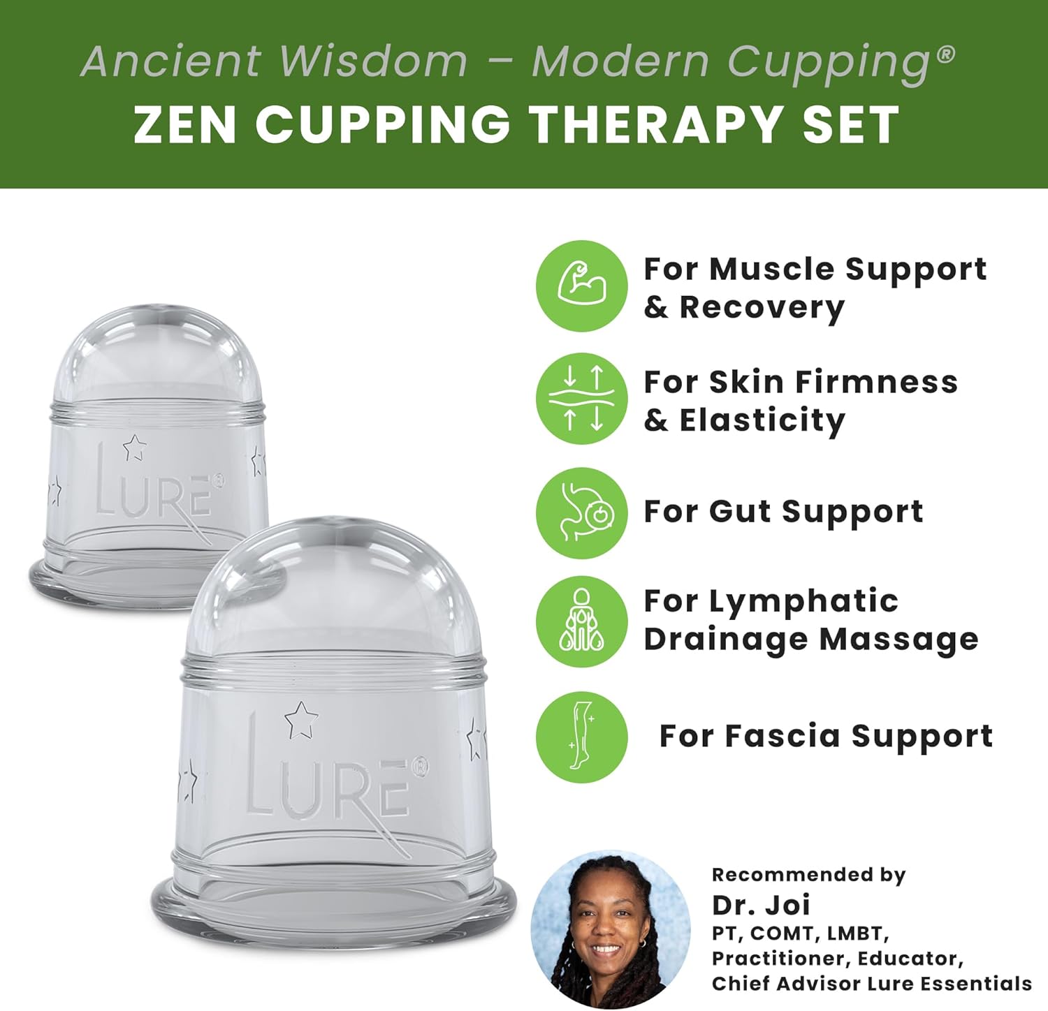ZEN Body Cupping Set 1 Small 1 Large Cups