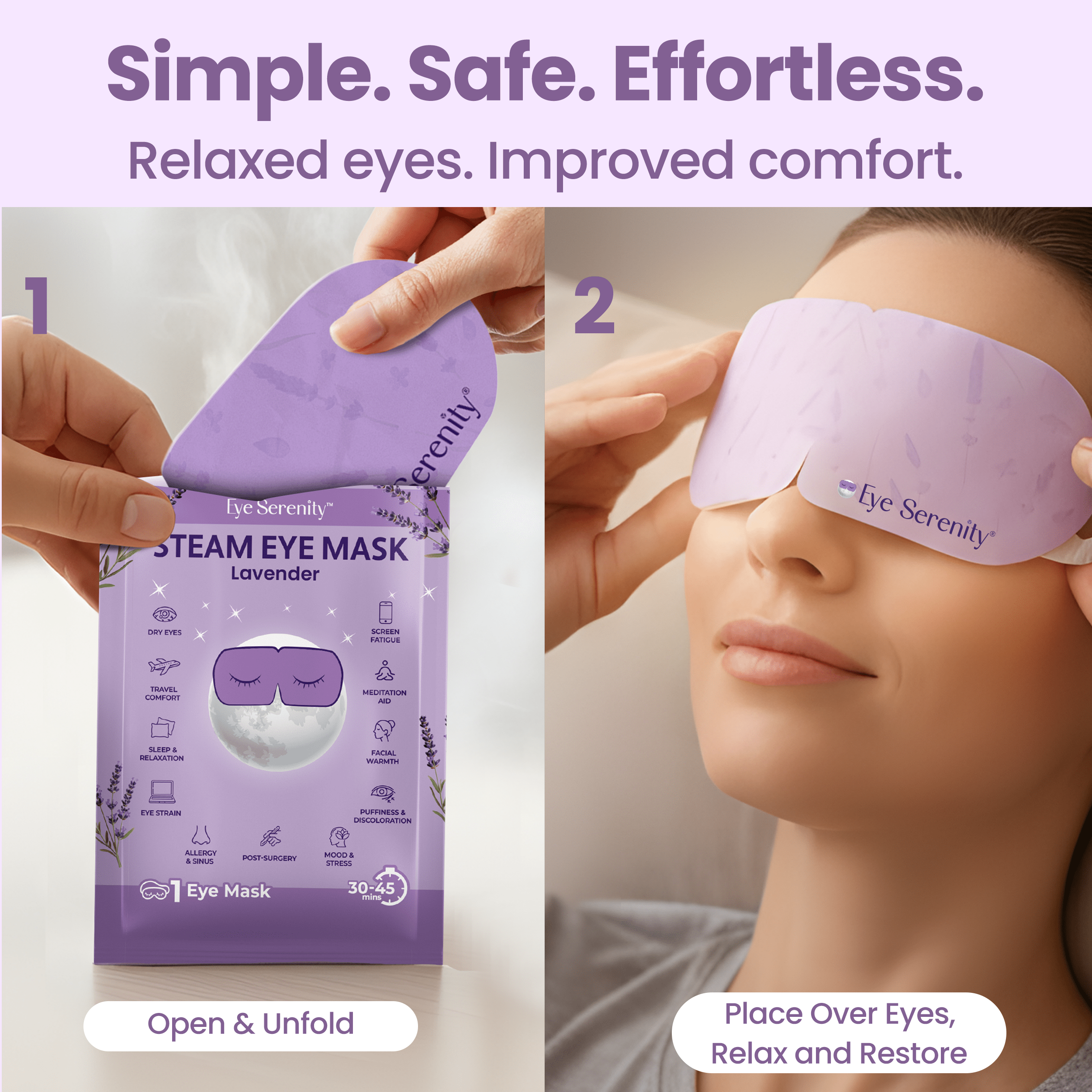 Eye Serenity Steam Eye Mask - LAVENDER
