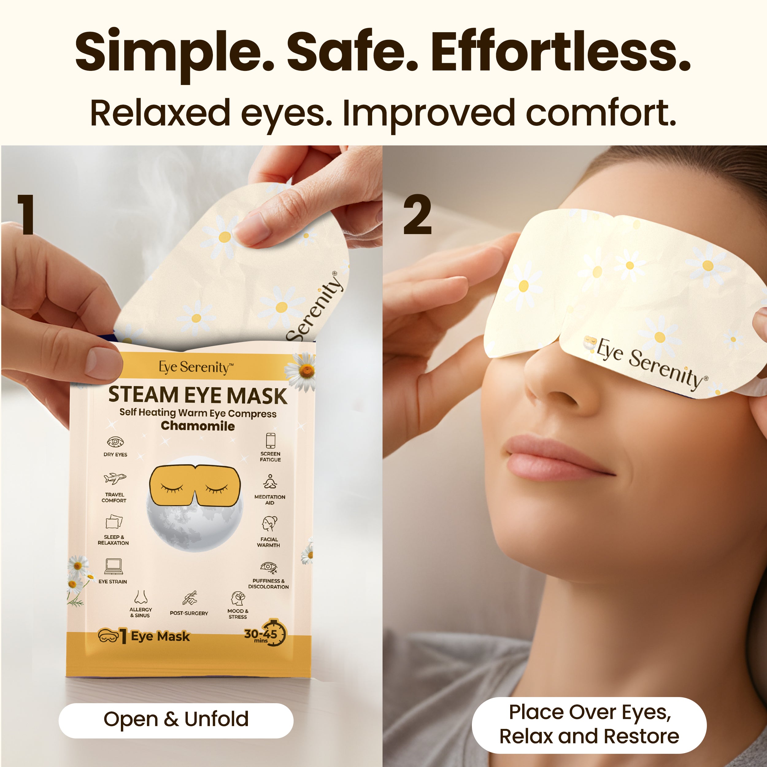 Eye Serenity Steam Eye Mask - CHAMOMILE