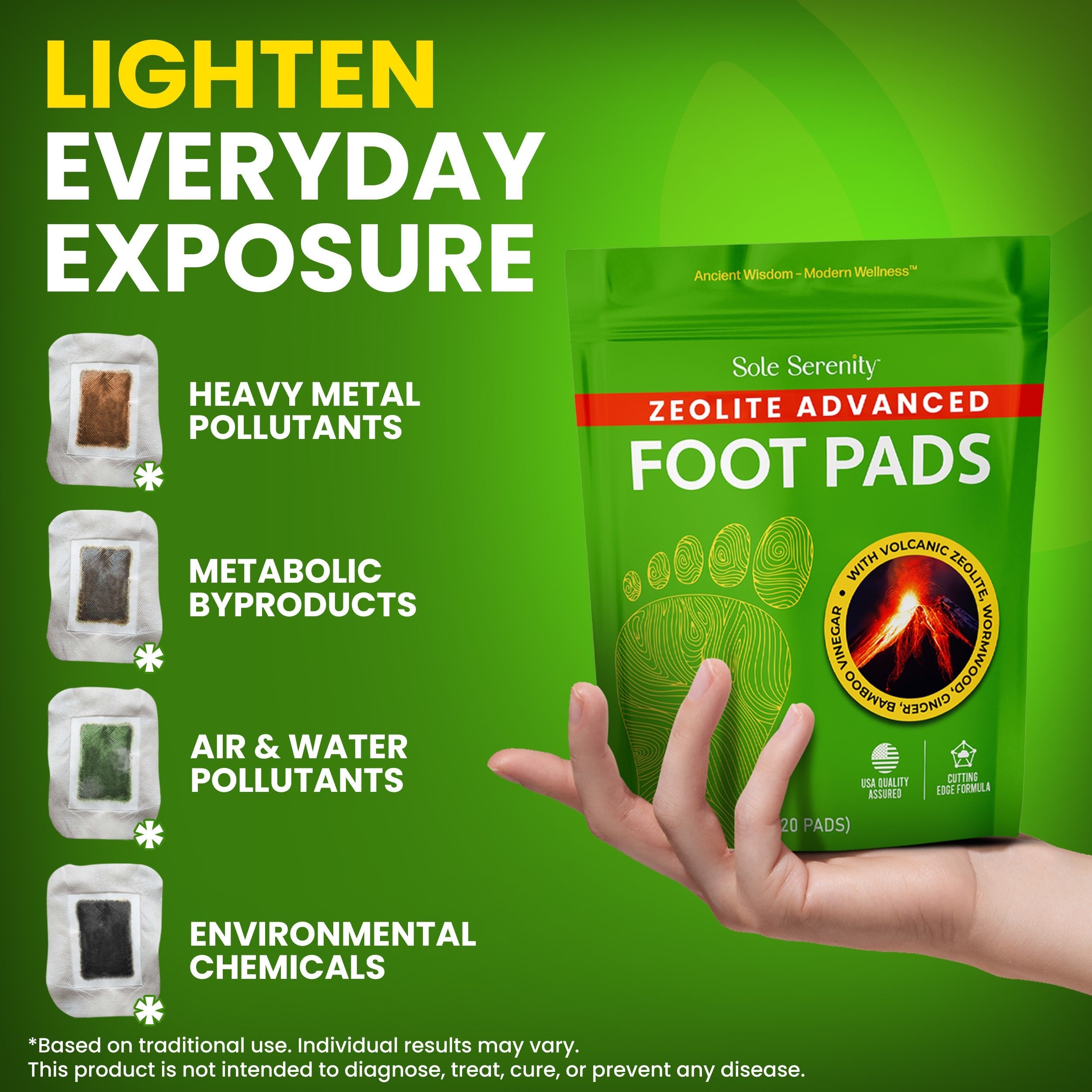 Sole Serenity Detox Foot Pads: Heavy Metals, Pollutants, Parasites Cleanse