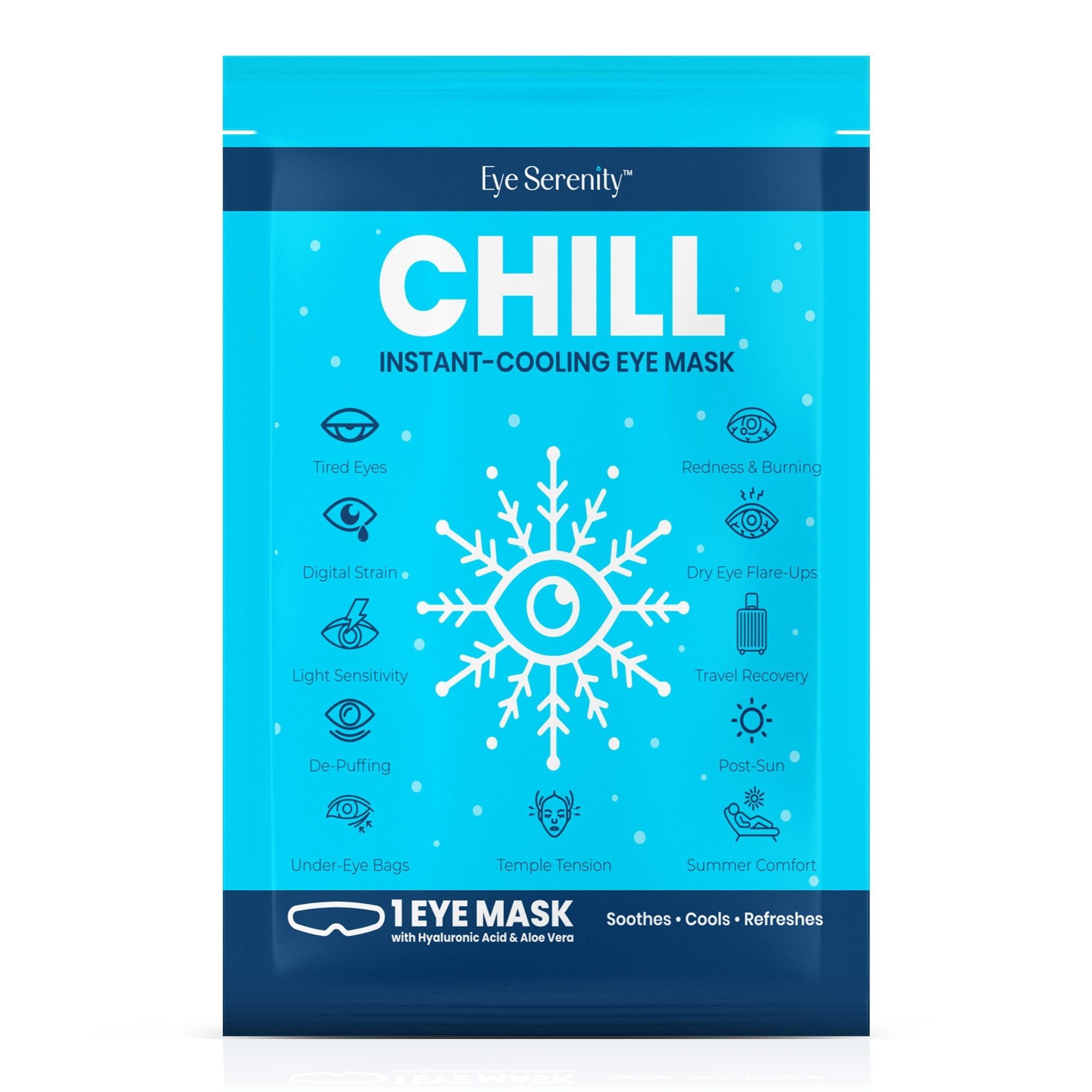 Instant Cooling Eye Mask | Hydrogel Eye Compress for Dry Eyes & Eye Allergies