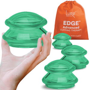 EDGE™ Cupping Therapy Set Green, 4 Cups