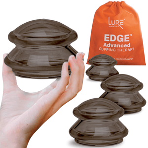 EDGE™ Cupping Therapy Set Onyx, 4 Cups