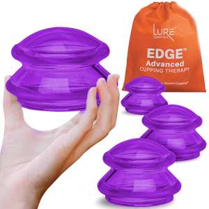 EDGE™ Cupping Therapy Set Purple, 4 Cups