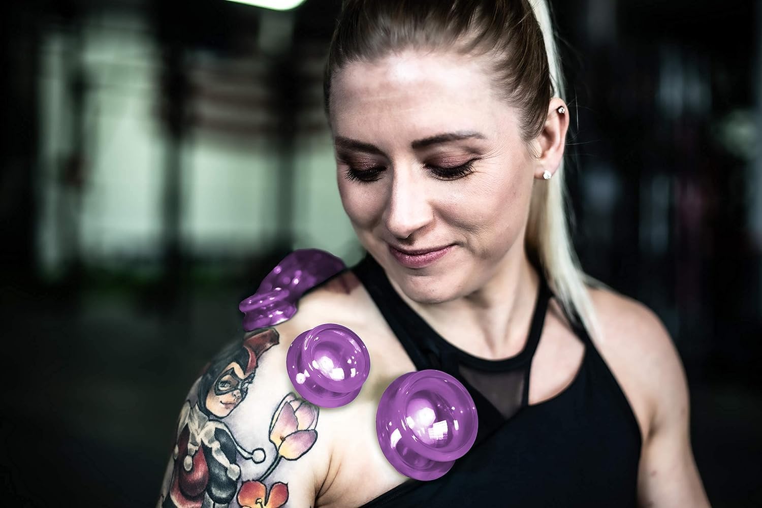 EDGE™ Cupping Therapy Set Purple, 4 Cups