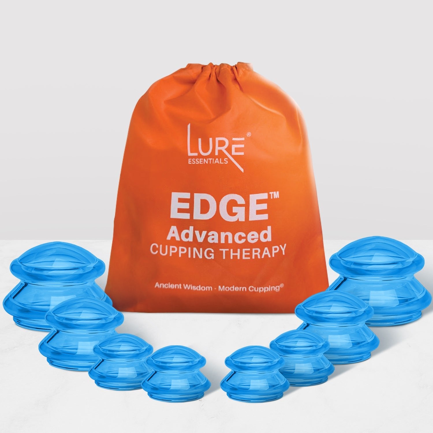 EDGE™ Cupping Set Blue, 8 Cups (2L, 2M, 4S)