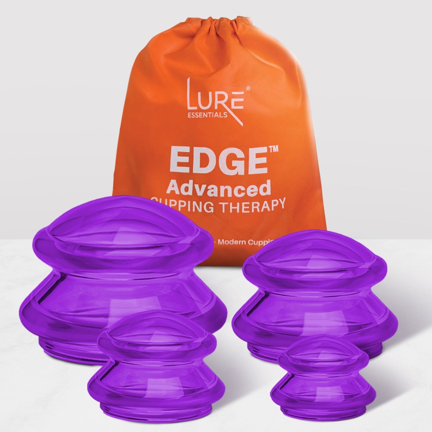 EDGE™ Cupping Therapy Set Blue, 4 Cups