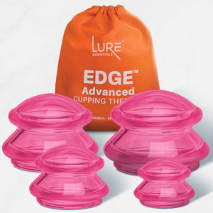 EDGE™ Cupping Therapy Set Blue, 4 Cups