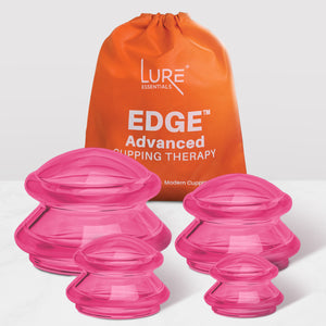 EDGE™ Cupping Therapy Set Blue, 4 Cups