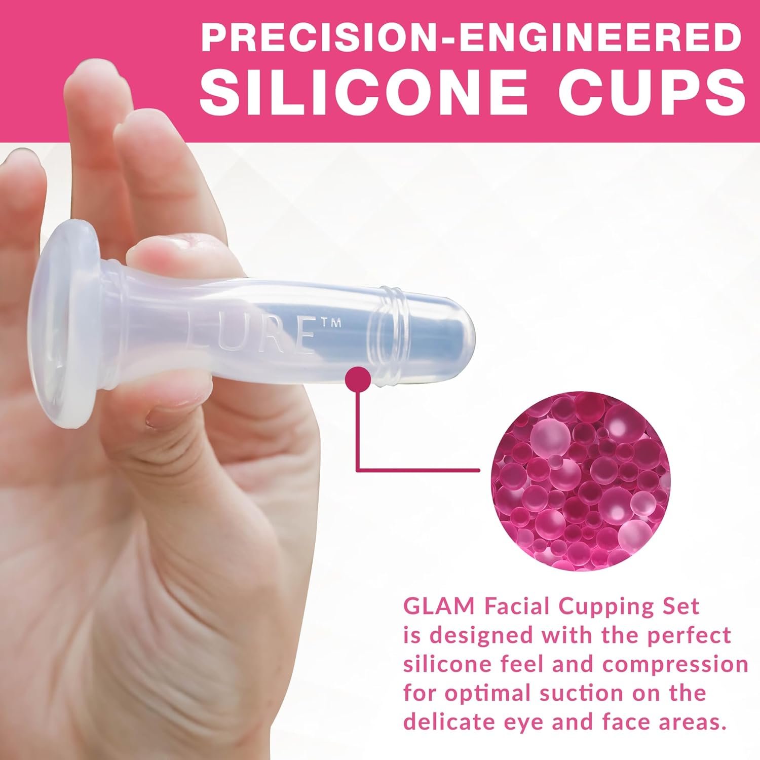 GLAM Facial Cupping Set, Face Eyes Lips
