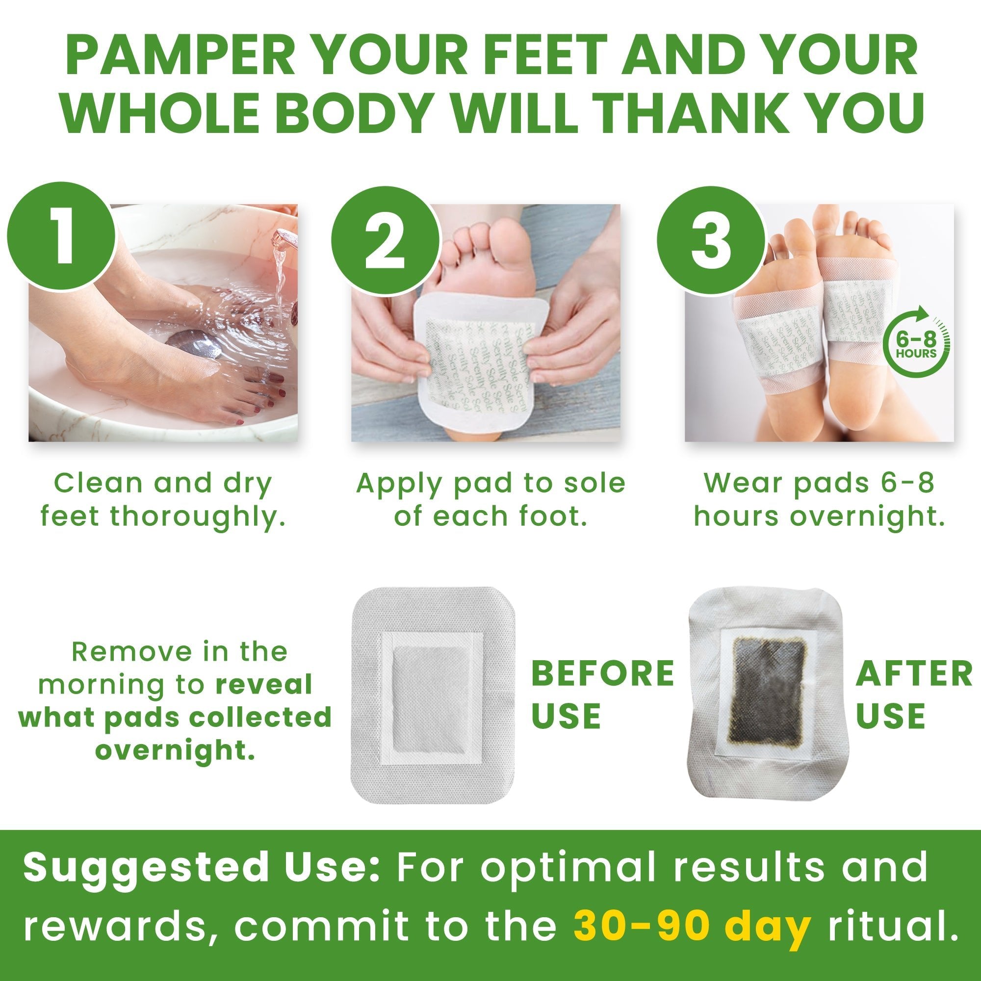 Sole Serenity Detox Foot Pads - Sample Pack