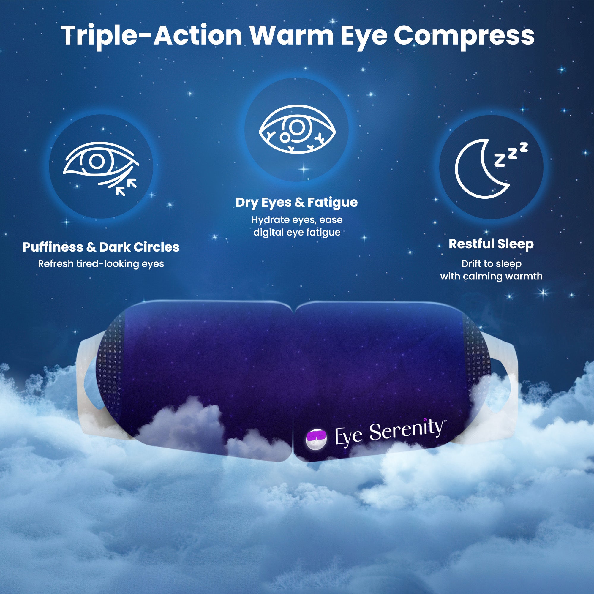 Self-Warming Eye Mask for Dry Eyes, Eye Strain, Travel, Sleep