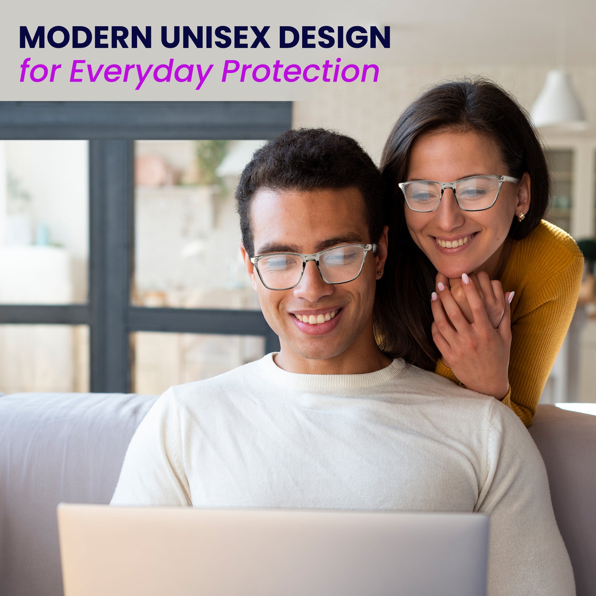 Blue Light Glasses for Screens & LED Lights – 2.3X More Protection | Anti-Glare & Eye Strain Relief