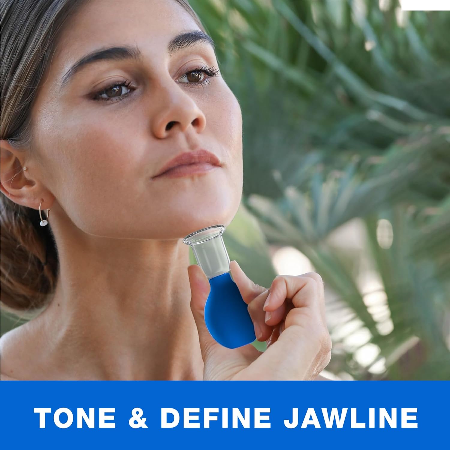 Glass Facial Cup for Face Neck Chest Size 3