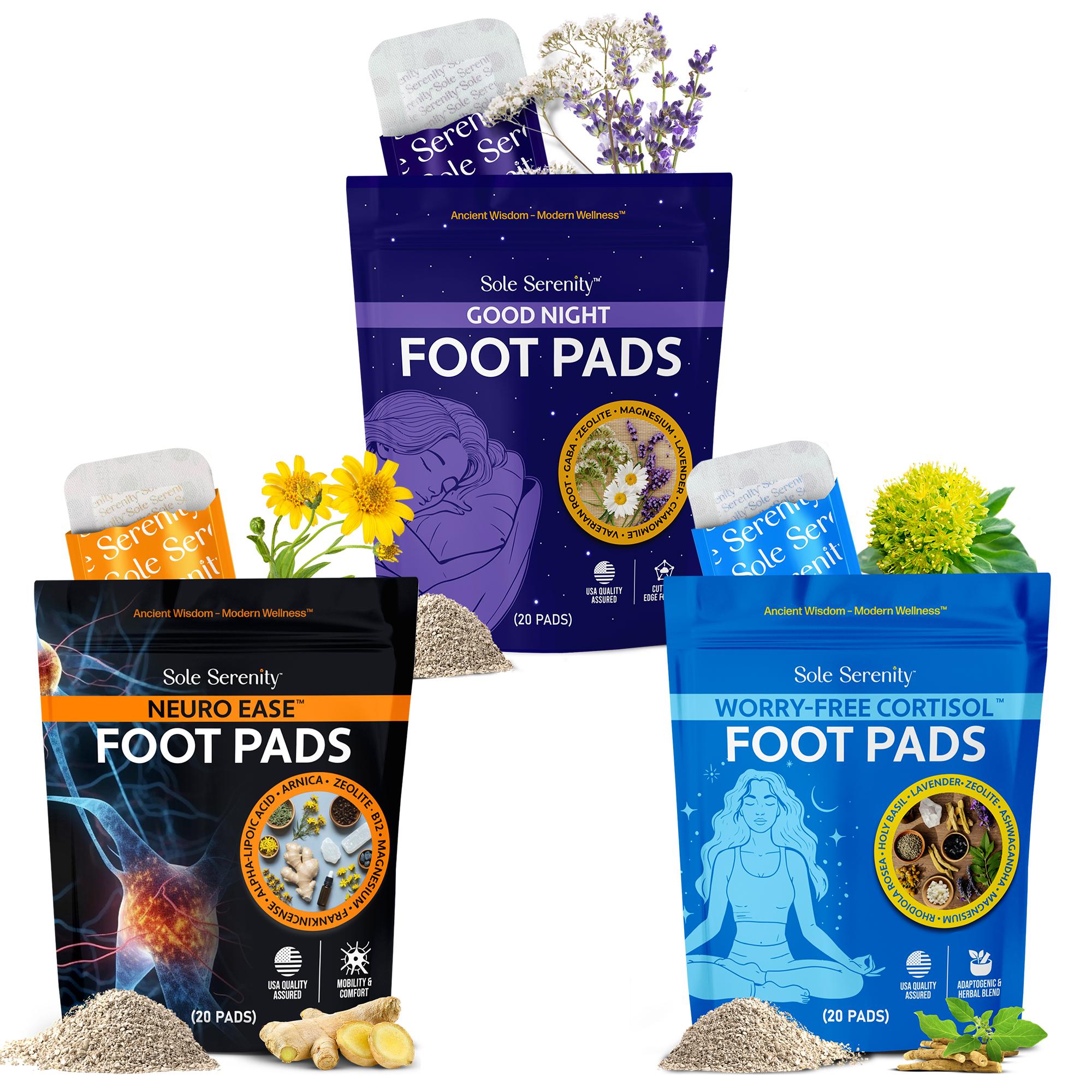 Sole Serenity Cortisol Support Foot Pads for Stress Relief & Detox