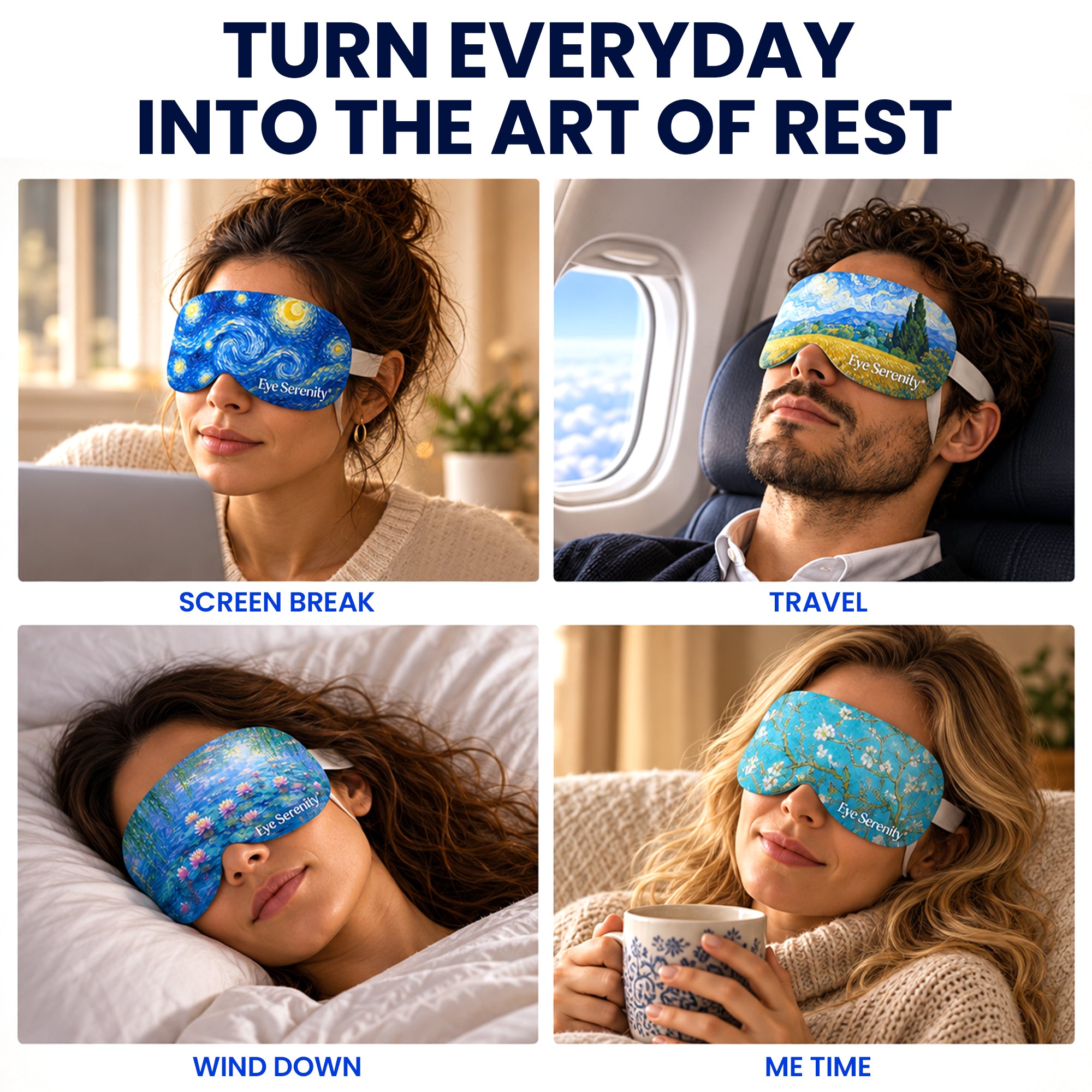 Eye Serenity Steam Eye Masks - The Art of Rest, 6 Pack