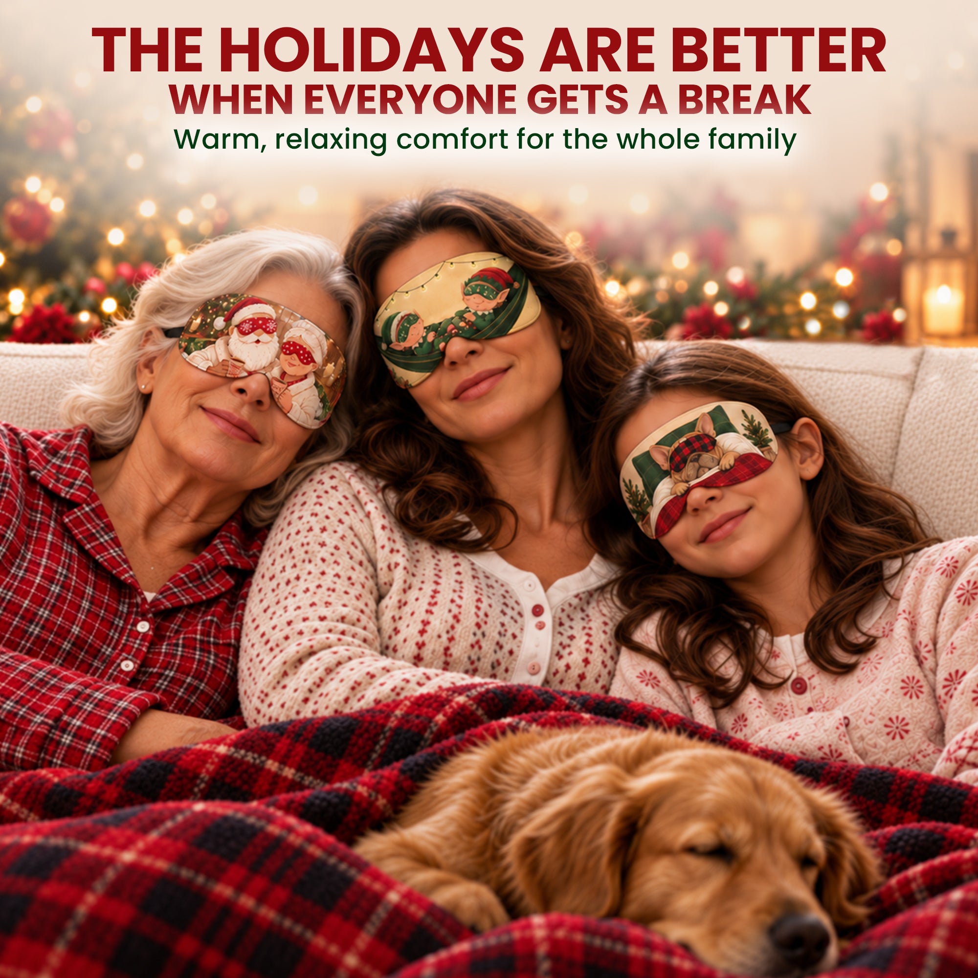 Eye Serenity Steam Eye Masks - HOLIDAY Merry & Rested, 6 Pack