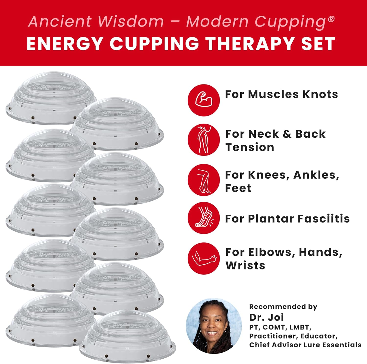Ionic ENERGY Cupping Set, 2" 10 Cups