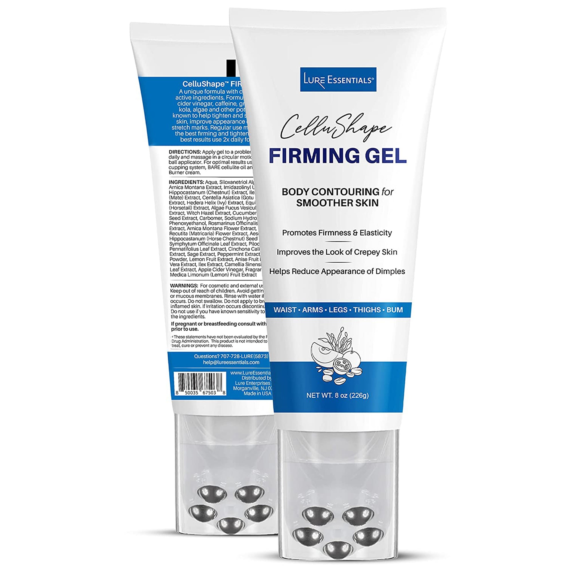Helps reduce the visible signs of cellulite Two AgeLOC Body Shaping Gel,  One Dermatic Effects +1 Scrub Body Lufra gratis !