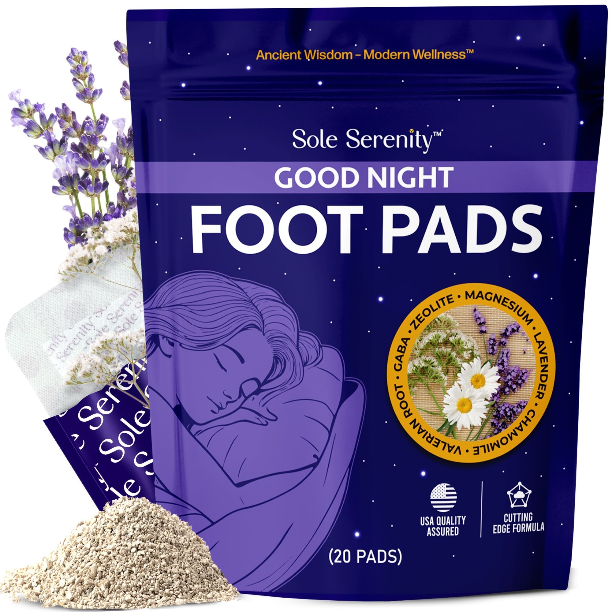 Good Night Sleep Detox Foot Pads - Natural Sleep Aid & Stress