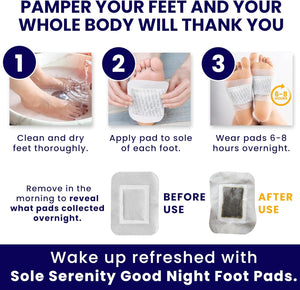 Good Night Sleep Detox Foot Pads with Magnesium Glycinate