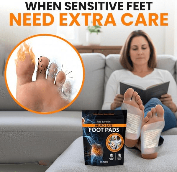 Sole Serenity NeuroEase Nighttime Foot Pads for Relaxing Soreness (20 Pads)