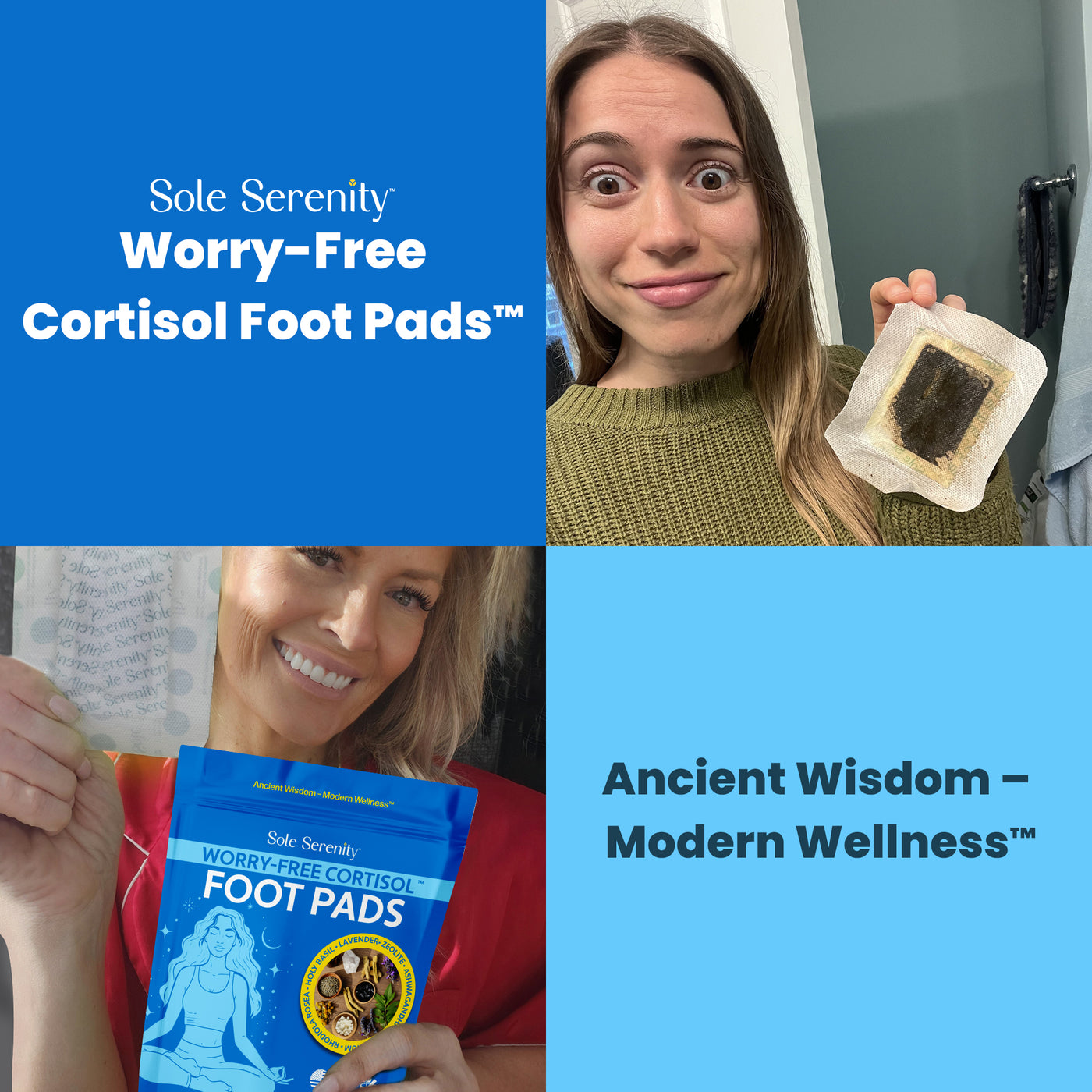 Sole Serenity Cortisol Support Foot Pads for Stress Relief & Detox