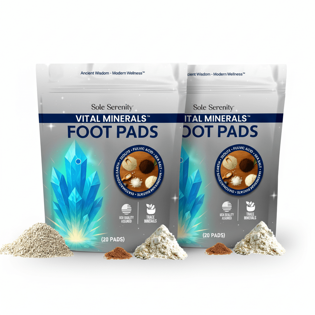 Vital Minerals Detox Foot Pads with Fulvic Acid, Sea Salt, Magnesium