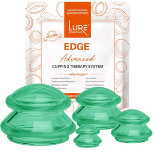 EDGE™ Cupping Therapy Set Green, 4 Cups