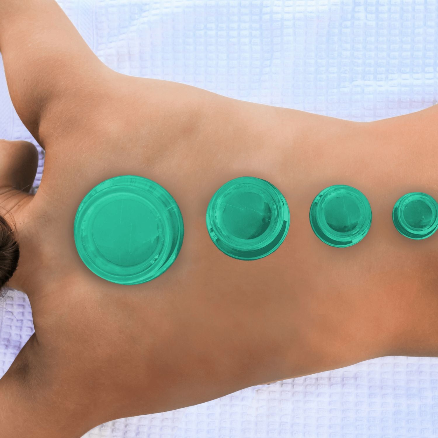 EDGE™ Cupping Therapy Set Green, 4 Cups