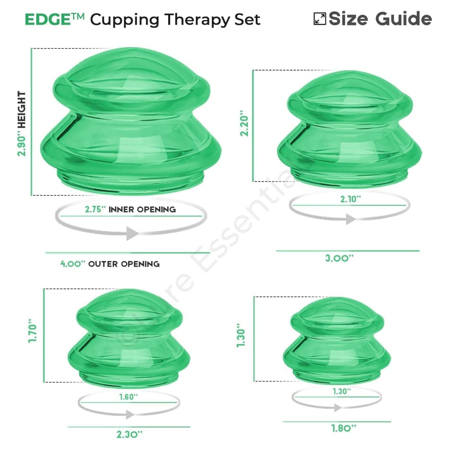 Mua LURE Essentials Edge Cupping Therapy Set - Cupping Kit for