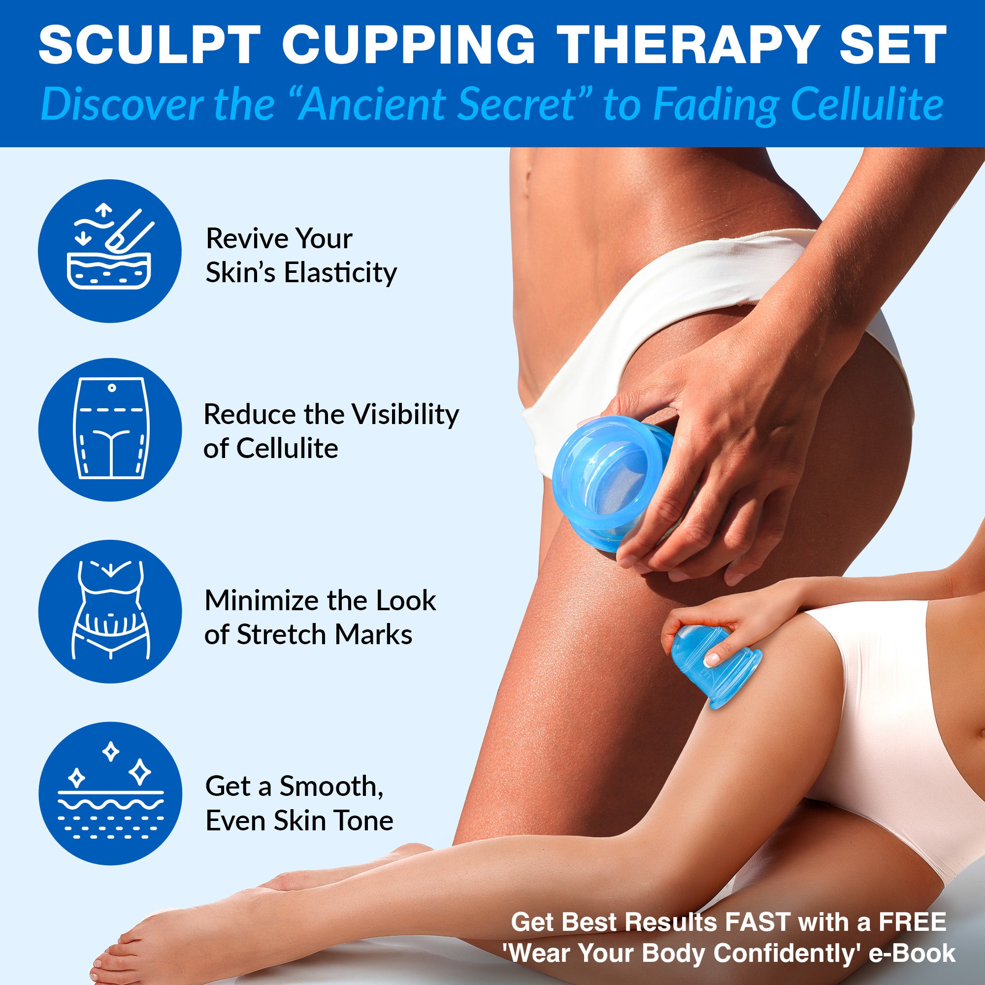 SCULPT Cellulite Cupping Set with Oil - Lure Essentials