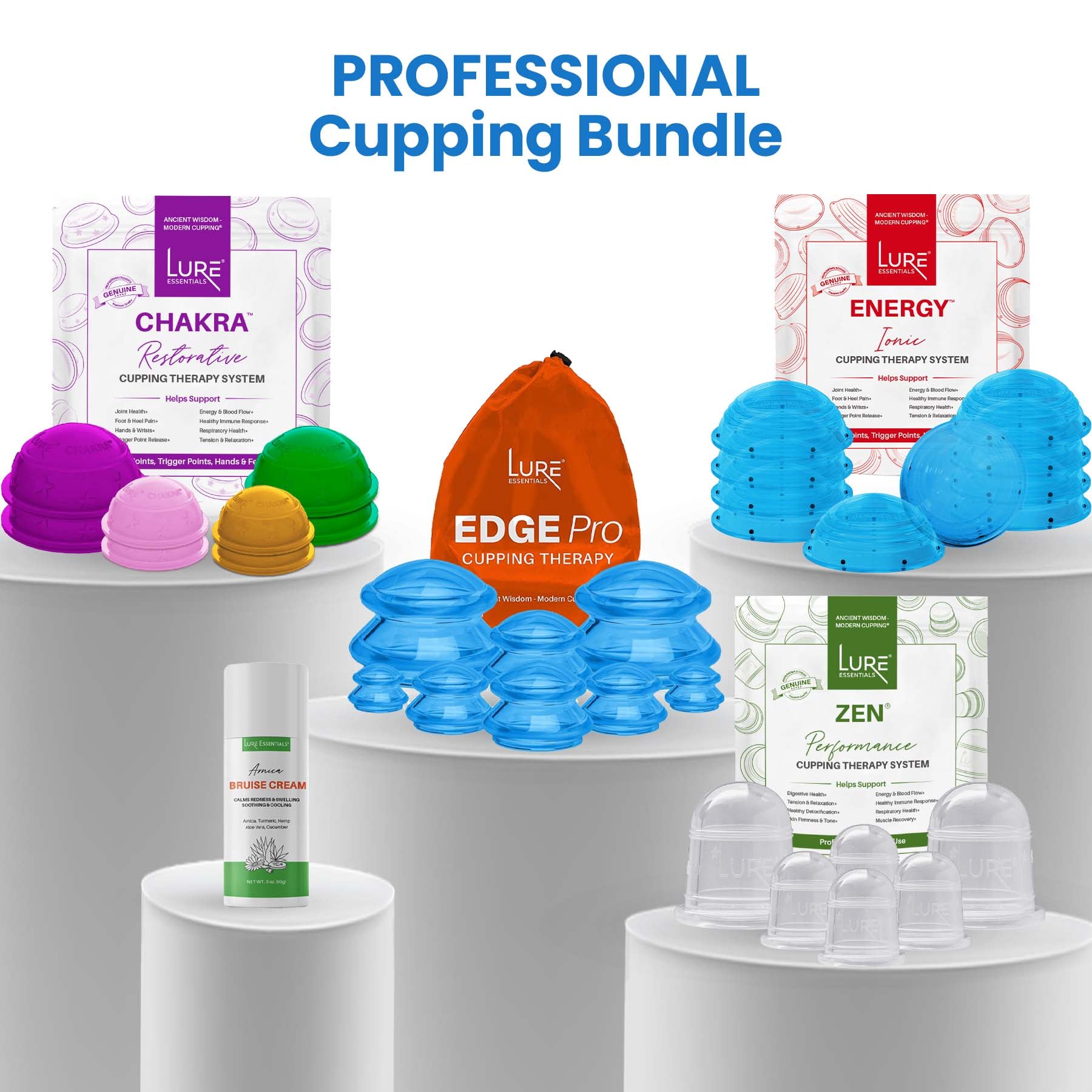 The PROFESSIONAL Cupping Therapy Bundle - Lure Essentials