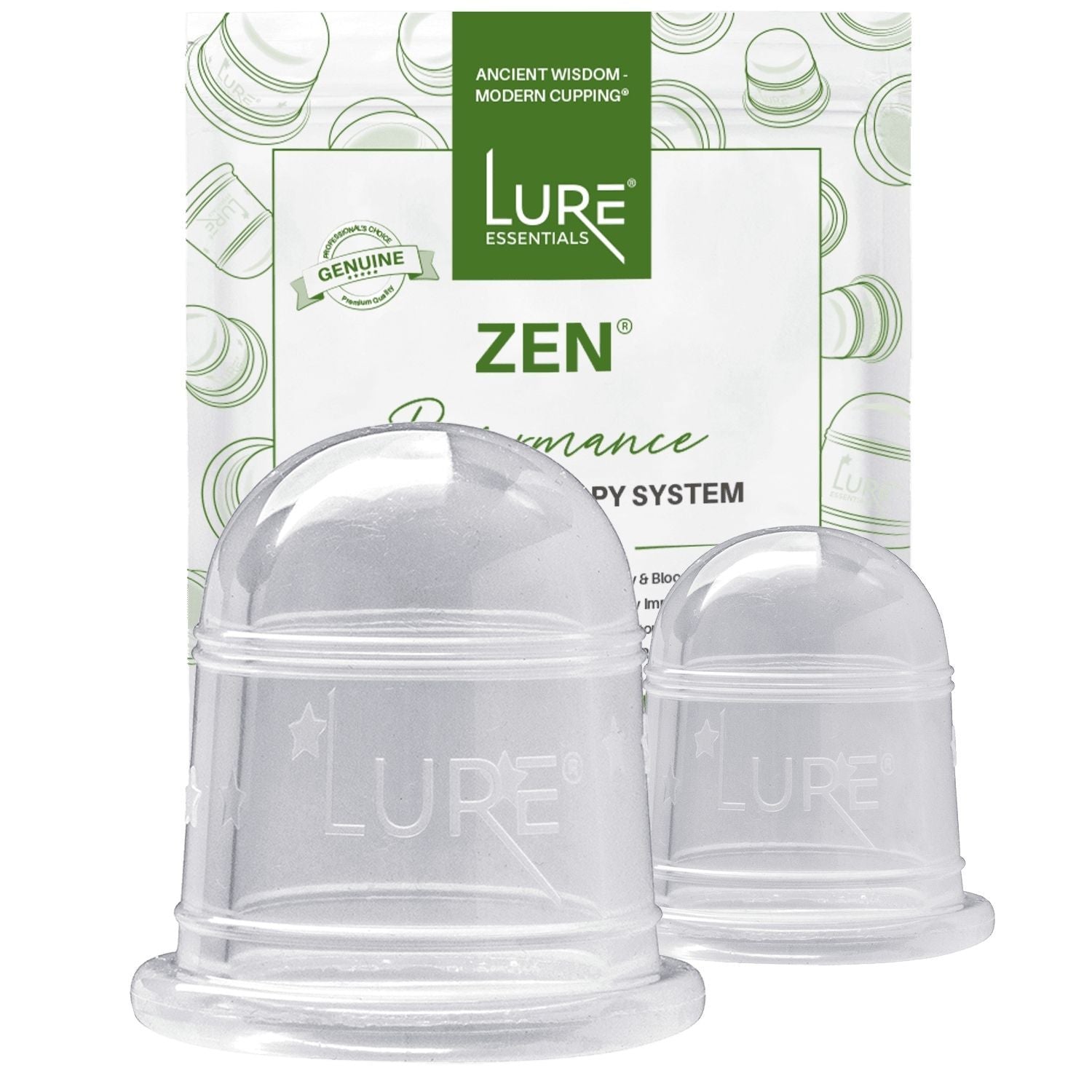 ZEN Body Cupping Set 1 Small 1 Large Cups