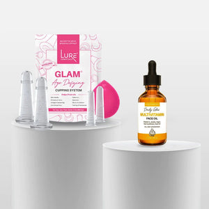 GLAM Face Cupping Set and Cupping Oil