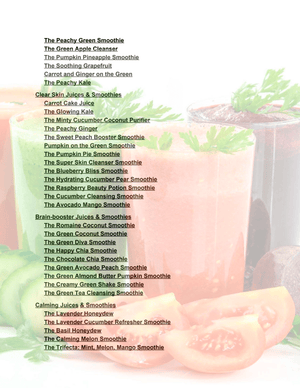 100+ Healthy Juice & Smoothie Recipes - eBook