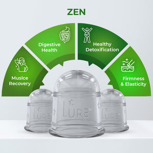 ZEN Body Cupping Set 1 Small 1 Large Cups - Lure Essentials